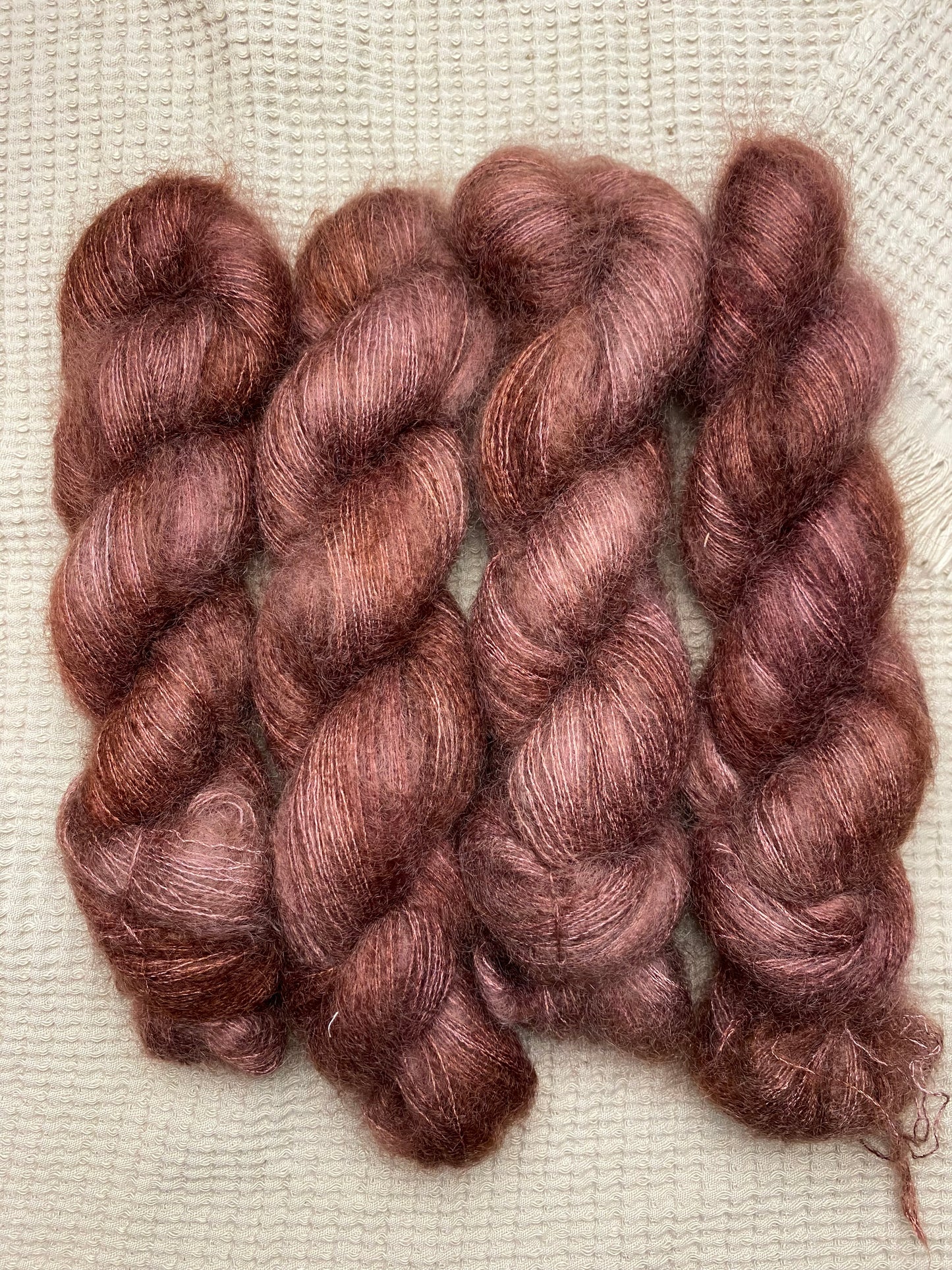 Lace Mohair et soie "Chocolat Tornade »