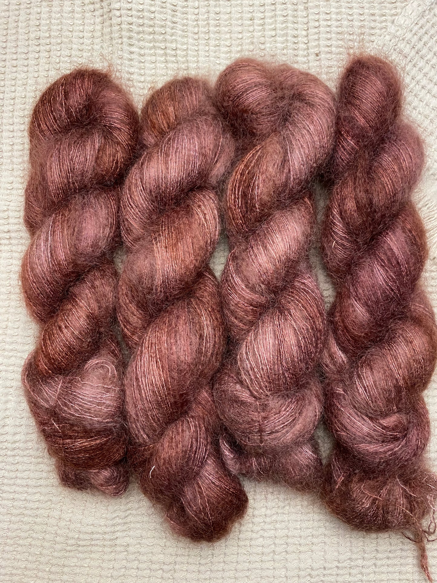 Lace Mohair et soie "Chocolat Tornade »