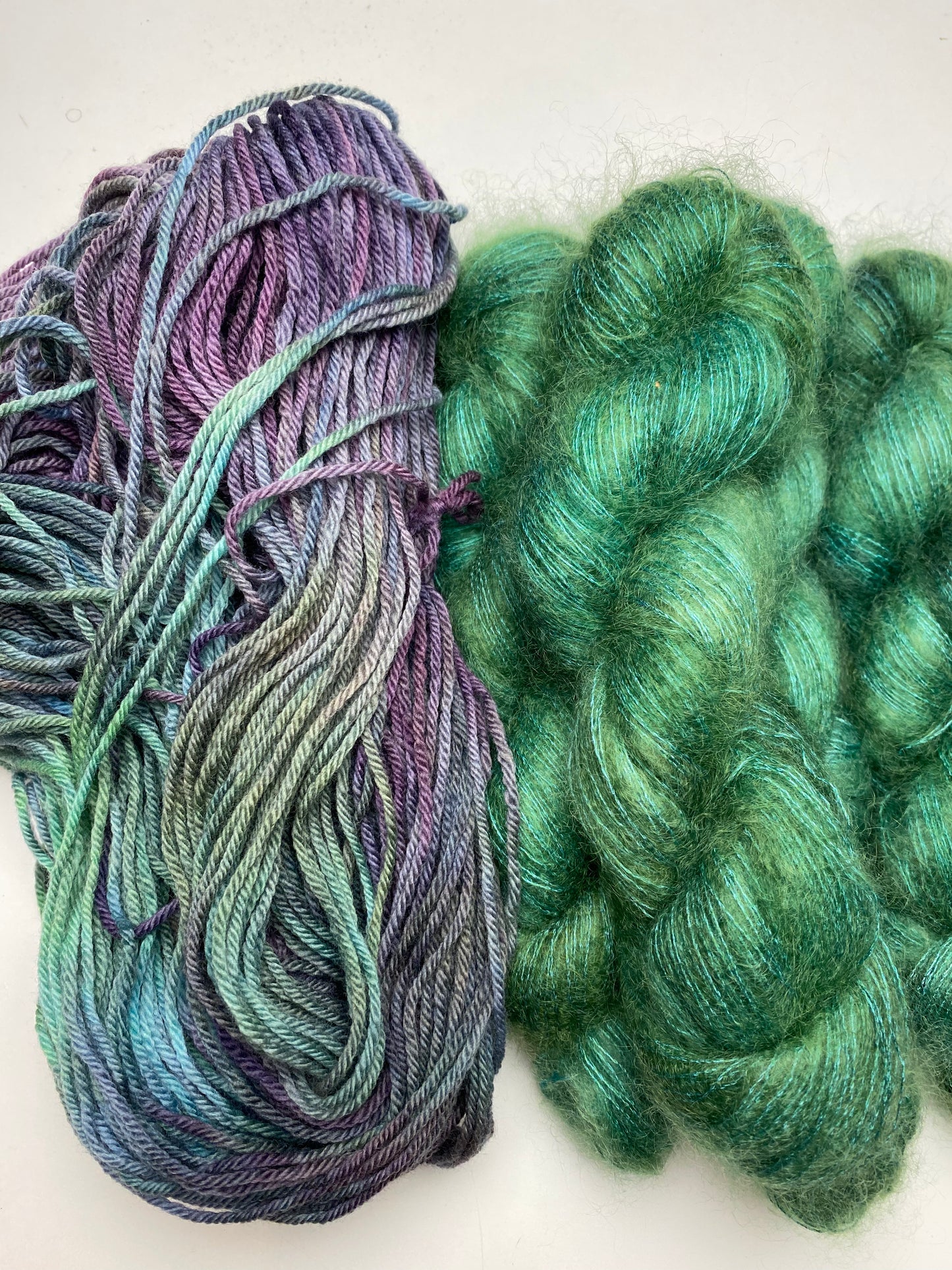 Lace Mohair et soie "Emeraude boréale »