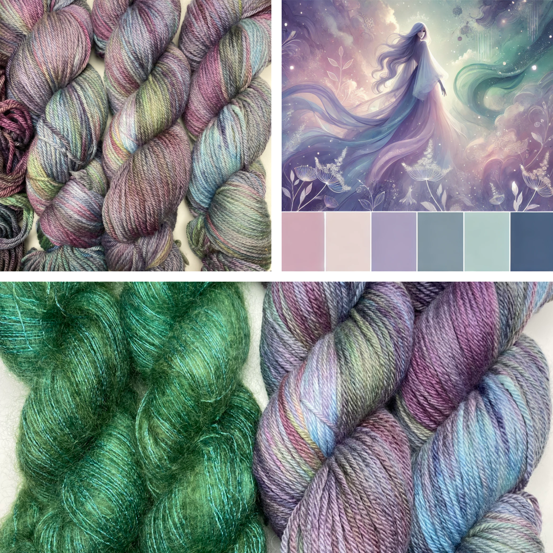 Lace Mohair et soie "Emeraude boréale »