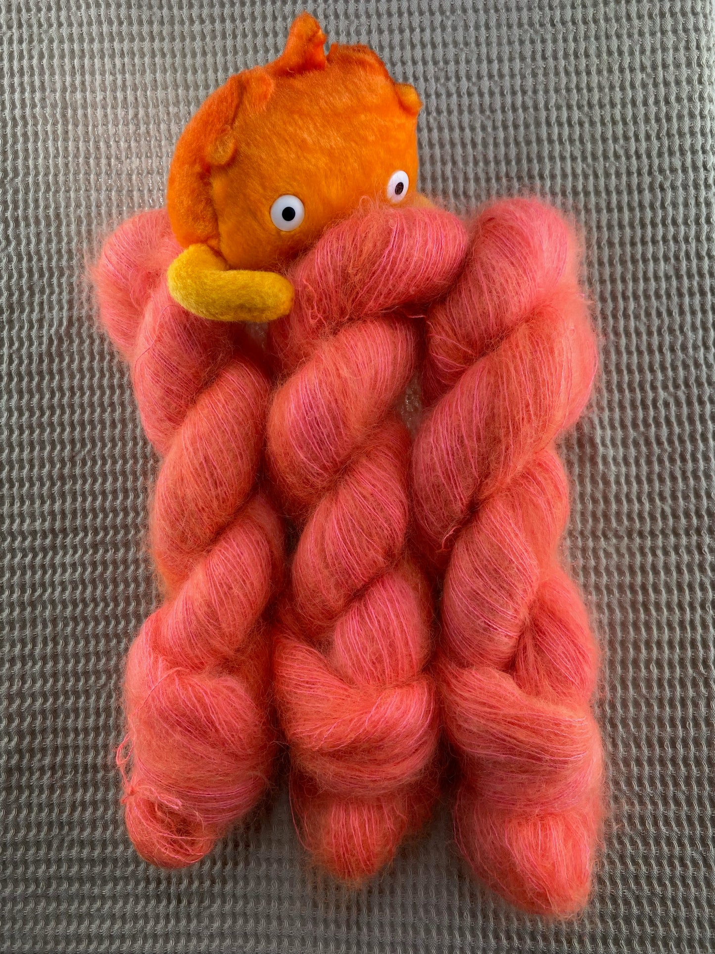 Lace Mohair et soie "Flamme enchantée"