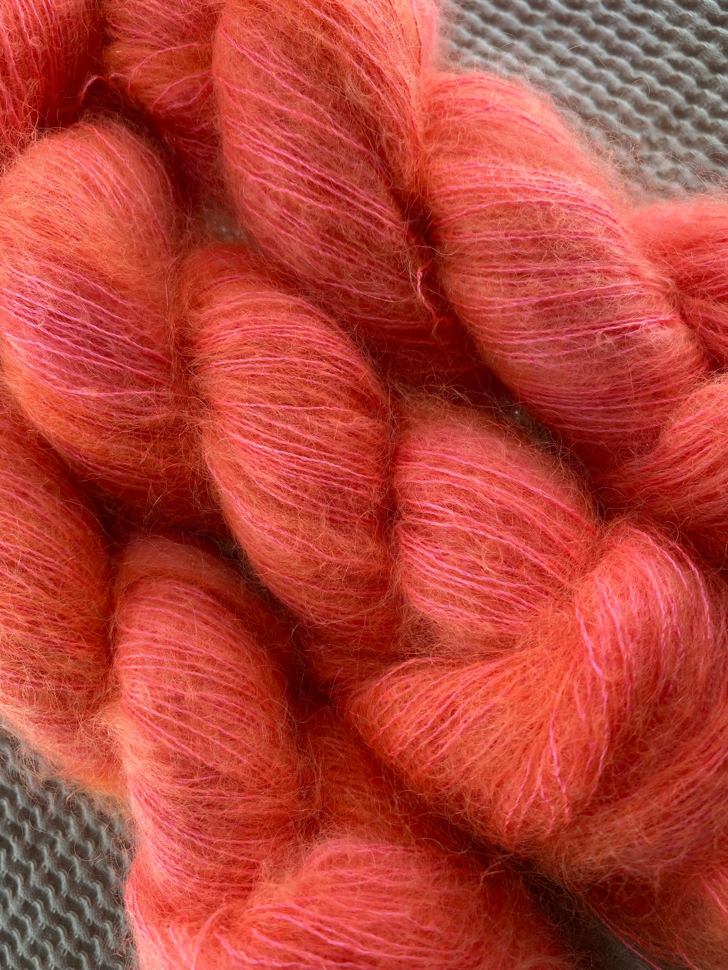 Lace Mohair et soie "Flamme enchantée"
