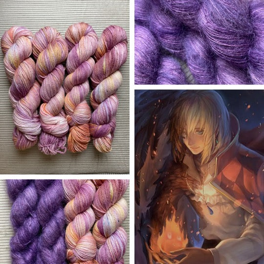Lace Mohair et soie "Ombres étoilées"