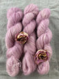 Lace Mohair et soie  "Douceur en rose"